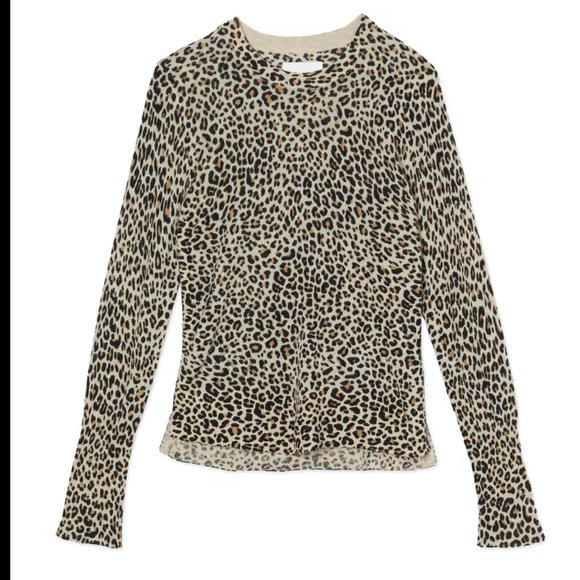 NWT Zadig and Voltaire Lirius Cashmere Leopard-Print Sweater Sz S - Picture 2 of 16